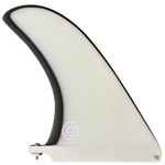 Side View - SB Series Classic "Pivot" Fin - New - Noserider Single Fin - White Smoke
