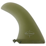 Side View - Guy Takayama Classic longboard single fin new clear volan fiberglass surfboard fin