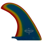 Side View - Guy Takayama Classic longboard single fin new multi color fiberglass surfboard fin