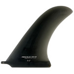 Side View - 9.5” Fibre Glas Fin Co. Pivot Fin  - Used Longboard Single Fin - Smoke