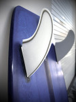 SB Series Performance Twin surfboard fin set in 2 tone white — high-performance twin fins for speed and control