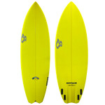 Top and Bottom View - 6'0 Boysen Surfboards "Bomber" - New Performance Groveler Shortboard