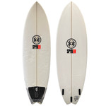 Top and Bottom View - 6'2 Spyder Surfboards "Modge" - Used Hybrid Shortboard