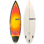 Top and Bottom View - 5'1 Pyzel "Shadow" Shortboard Surfboard