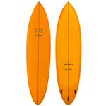 Top and Bottom - 7'4  Chelu Surfboards Custom Los Molinos Anniversary Edition - Like-New Performance Midlength