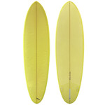 Top and Bottom View - Lightly used 6'8" Easy Button Surfboards Speed Egg Groveler surfboard designed for easy paddling, fast wave entry, and smooth performance in small-to-medium surf conditions.