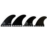 Like-new NVS Apex Series Peregrine Quad Fin Set featuring high-performance surfboard fins engineered for speed, drive, control, and responsive quad-fin surfing.
