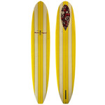 Top and Bottom View - 10'0" Robert August "What I Ride" - Used Longboard Single Fin