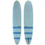 Top and Bottom View - 8'0 Howe Surfboards - Used Custom Single Fin Funboard Midlength