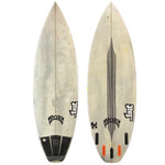 Top and Bottom View - 5'4" Lost Surfboards "Taj Burrow Baby Buggy" - Used