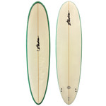 Top and Bottom View - 7'4 Becker Surfboards LC-3 Series 5.0 used performance midlength