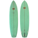 Top and Bottom View - 8'3" Flash Surfboards "V Machine" - Used 4+1 Performance Midlength