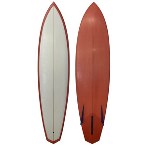 6'11" G. Lamming Hand Shape Bonzer Used Surfboard