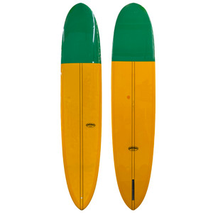 9'2" Inflight Surfboards "Feather" Used Step-Deck Singlefin Noserider Longboard Surfboard