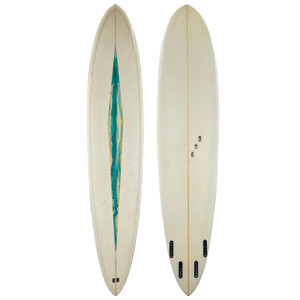 8'4" 567 Surfboards Used Pin Tail Gun Midlength Surfboard