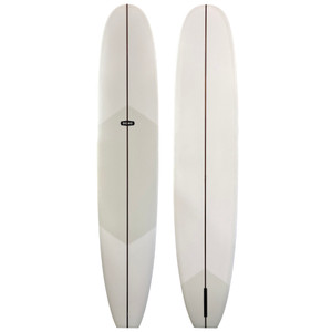 Top and Bottom View - 9'8" Dono Surfboards “Performance Longboard” New Noserider – classic single-fin longboard designed for smooth trim and extended nose riding