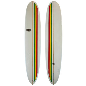 Top and Bottom View of 9'4" ERS Surfboards "Performance Longboard" - Lightly-Used Longboard