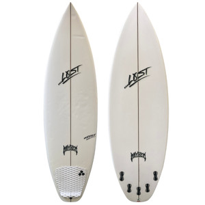 5'10" Lost Surfboards "The Ripper" - top and bottom view.