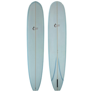 9'6 Slick Surfboards Performance Noserider - top and bottom view 9'6 Slick Surfboards Performance Noserider - top and bottom view