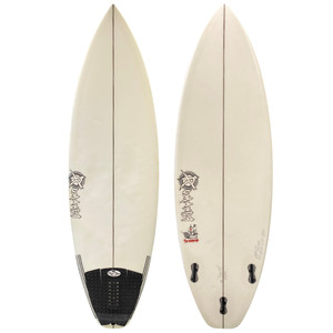 Top and Bottom View of the 5'4.5 Rumaner Surfboards "Warship" - Used High-Performance Shortboard Surfboard