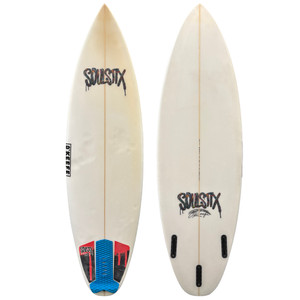 Top and Bottom View - Used 5'8 SoulStix Surfboards Acrobat Pro shortboard surfboard for fast, high performance surfing in small to medium waves