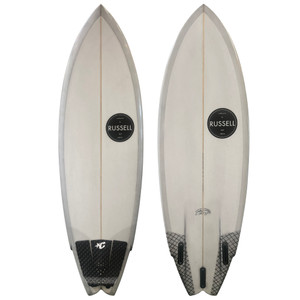 Top and Bottom View - 5'4" Russell Surfboards "The Frenchie" - like-new