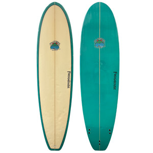 Top and Bottom View - 7'2" FroghouseSurfboards - Used Funboard Midlength