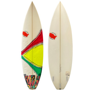 Top and Bottom View - 6'1 Nation Surfboards by Ryan Engle - Used Performance Shortboard