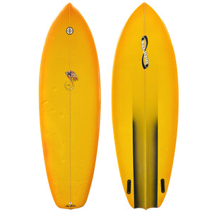 Top and Bottom View - 5'8" Infinity Surfboards "Sting Fish" - Used  Channel Bottom Groveler Shortboard
