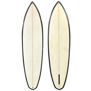 Top and Bottom View - 6'10" Nathan Clifton used diamond tail midlength surfboard