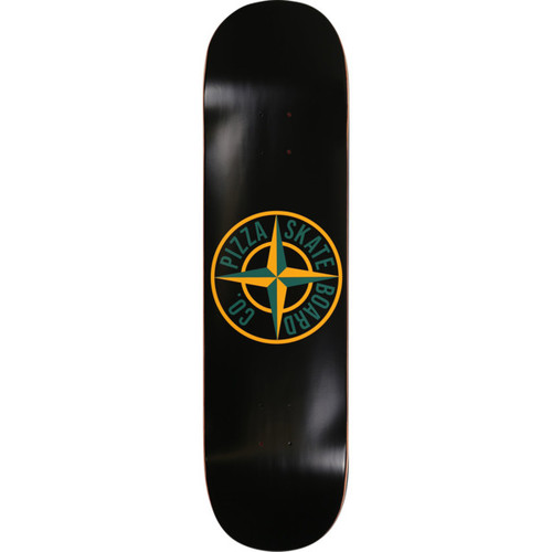 Pizza Stone Logo Black/Yellow Skateboard Deck 8.25 x 32 - Free Grip Tape Pizza Stone Logo Black/Yellow Skateboard Deck 8.25 x 32 - Free Grip Tape