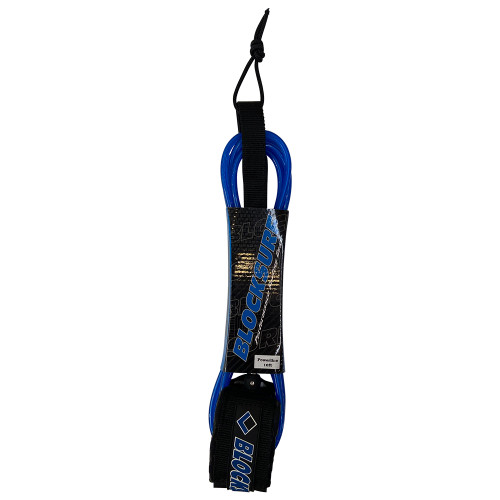 Block Surf 10ft Surfboard Ankle Leash in Blue – Durable Performance Surf Leash