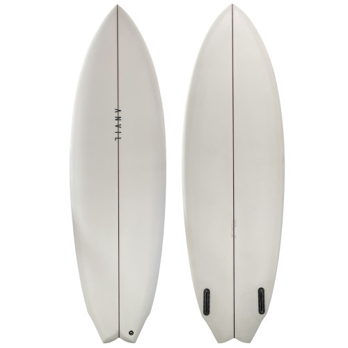 5'7" Anvil Hippy Twin New Shortboard Surfboard Clear – High-Performance Twin Fin Board from Stray Boards