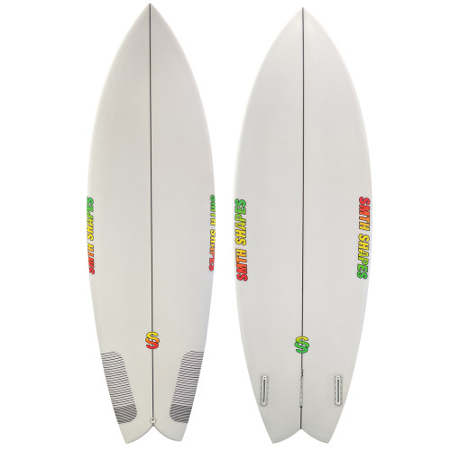 5'9" Smth Shapes Cosmic Fish New Twin Fin Fish Shortboard Surfboard – High-Performance Fish Board from Stray Boards
