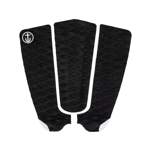 Captain Fin - 3-Piece "Battalion" Surfboard Traction Pad - Black & White Captain Fin - 3-Piece "Battalion" Surfboard Traction Pad - Black & White