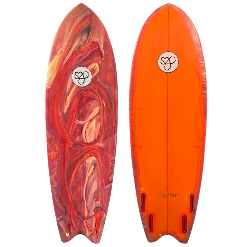 5'8 Jupiter Surfcraft Quad Fish - Used Fish Surfboard