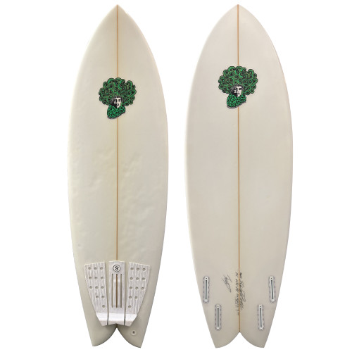 5'8" Chuck Dent "Quad Fish" - Used Fish Surfboard