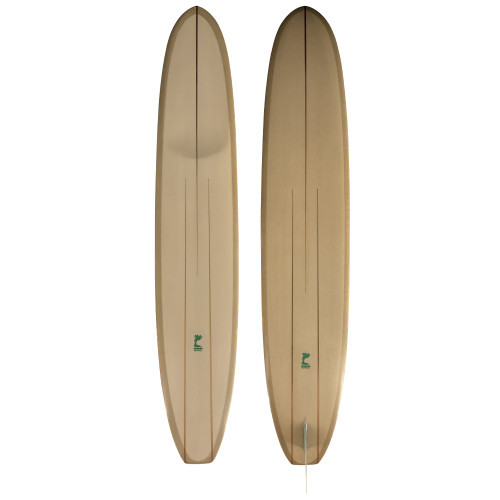 Top and Bottom View - 10'0 Greenroom Surfboards “Step Deck” New Performance Longboard – high-performance noserider with step-deck design for lift, control, and classic single-fin style