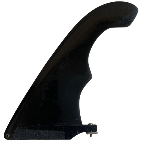 Side View of 8.0" Guy Takayama 'Manta' Single Fin – Used Surfboard Fin for Longboards & Mid-Lengths