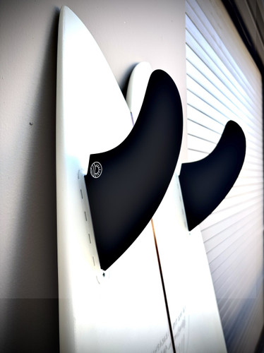 "SB Series Performance Twin surfboard fin set in matte black — high-performance twin fins for speed and control" "SB Series Performance Twin surfboard fin set in matte black — high-performance twin fins for speed and control"