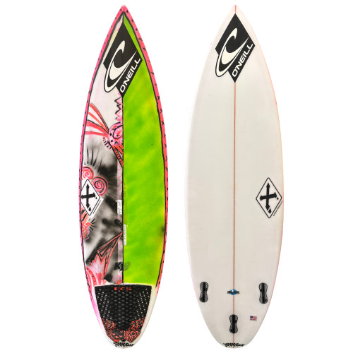 5'1" Xanadu K19 used shortboard surfboard – top and bottom view