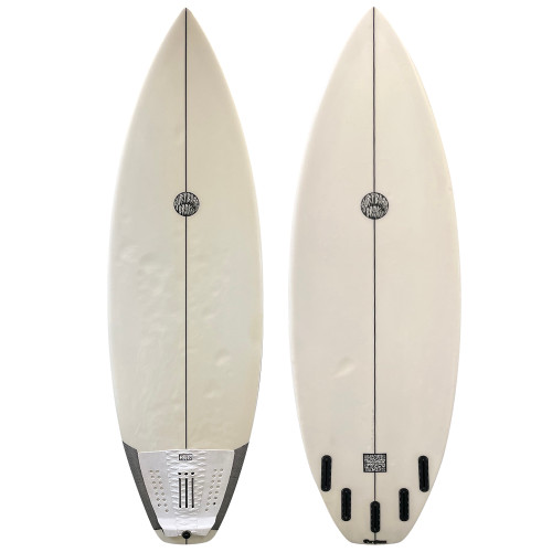 5'8 Surfboard Broker Shortboard - top and bottom view