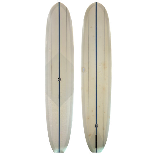Top and Bottom View - 9'6 Chocolate Fish Noserider - Used Longboard Surfboard