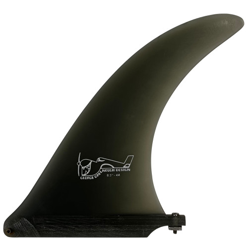 Side View - 8.5" True Ames "Greenough 4-A" - Used Longboard Singlefin - Smoke