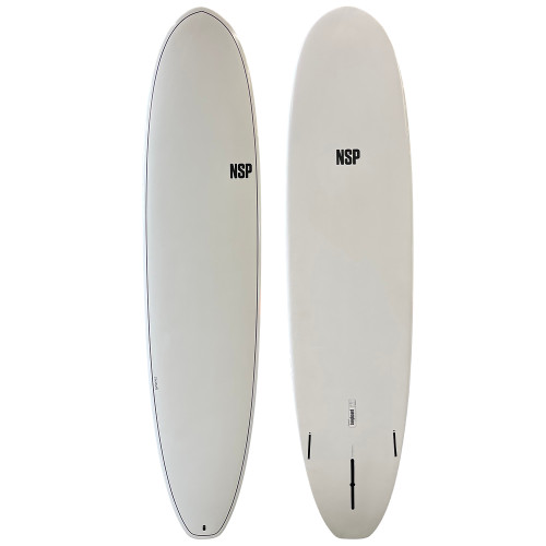 Top and Bottom View - 8'0" NSP Surfboards - Lightly-Used Midlength Funboard