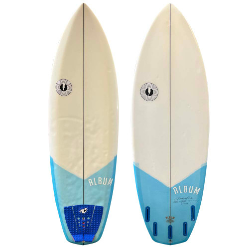 Top and Bottom View - 5'9" Album Surfboards "Doom" - Used Performance Groveler