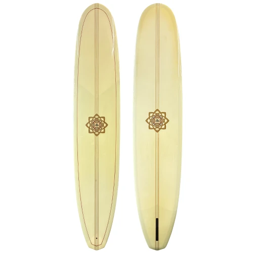 Top and Bottom View - 9'10" Bing Surfboards "Gold Standard" by Matt Calvani - Lightly-Used Longboard Surfboard