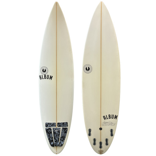 Top and Bottom View - 6'8" Album Surfboards Custom Step-Up - New Step-Up Midlength - Blem