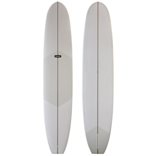 Top and Bottom View - 9'4" Dono Surfboards “Performance Longboard” New Noserider – classic single-fin longboard designed for smooth trim and extended nose riding