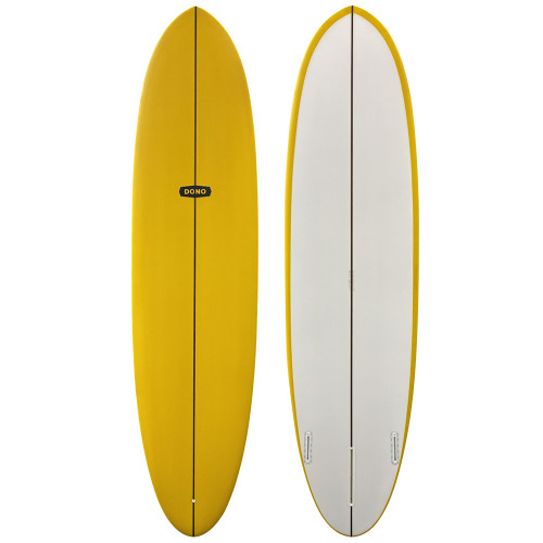Top and Bottom View - 7'2" Dono Surfboards Performance Egg - New Midlength Surfboard